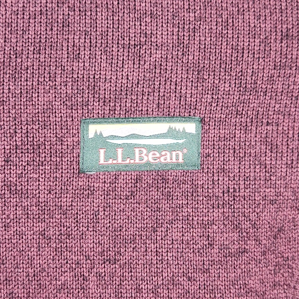 LL Bean Jacket Womens 1X Plus Raisin Brown Sweater Fleece Full Zip Logo - Picture 6 of 11